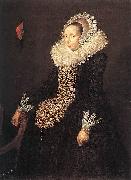 Frans Hals Portrait of Catharina Both van der Eem painting
